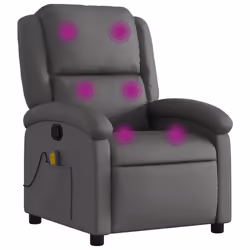 VidaXL 371796, Cuir, Gris, mousse, 110 kg, 710 mm, 865 mm