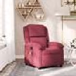vidaXL Fauteuil de massage inclinable rouge bordeaux velours