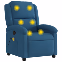 VidaXL 371818, Velours, Bleu, mousse, 110 kg, 710 mm, 865 mm