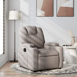 Vidaxl - Fauteuil inclinable Taupe Tissu