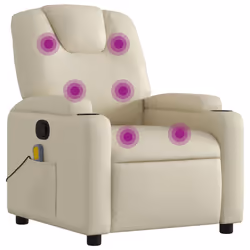 VidaXL 372397, Simili-cuir, Crème, mousse, 110 kg, 740 mm, 880 mm
