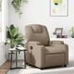 vidaXL Fauteuil de massage inclinable Cappuccino Similicuir