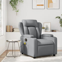 Vidaxl - Fauteuil inclinable Gris Similicuir