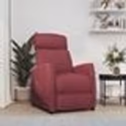 vidaXL Fauteuil inclinable Rouge bordeaux Similicuir