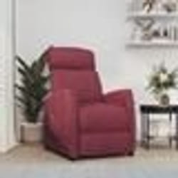 vidaXL Fauteuil inclinable Rouge bordeaux Similicuir