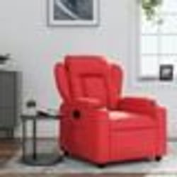 vidaXL Fauteuil inclinable Rouge Similicuir
