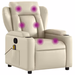 VidaXL 372435, Simili-cuir, Crème, mousse, 110 kg, 770 mm, 945 mm