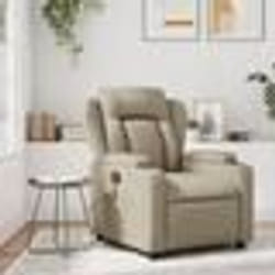 vidaXL Fauteuil de massage inclinable Cappuccino Similicuir