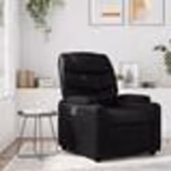 vidaXL Fauteuil inclinable Noir Similicuir