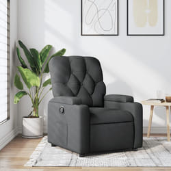 Vidaxl - Fauteuil inclinable Gris foncé Tissu
