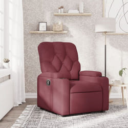 Vidaxl - Fauteuil inclinable Rouge bordeaux Tissu