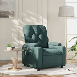 Vidaxl - Fauteuil inclinable Vert foncé Tissu