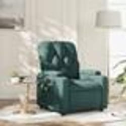 vidaXL Fauteuil de Massage Inclinable Chaise de Relaxation avec Porte-gobelets Siège avec Dossier et Accoudoirs Salon 372497