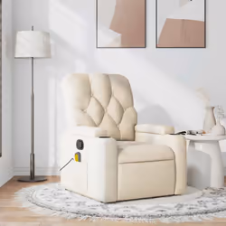 Asseyez-vous et détendez-vous dans ce fauteuil inclinable de massage très confortable ! Fonction d'inclinaison manuelle : ce  ...