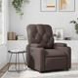 vidaXL Fauteuil inclinable Marron Similicuir
