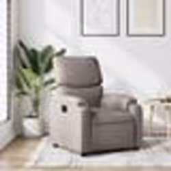 vidaXL Fauteuil inclinable Taupe Tissu