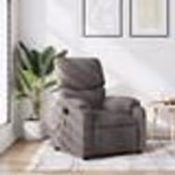 vidaXL Fauteuil de massage inclinable Taupe Tissu