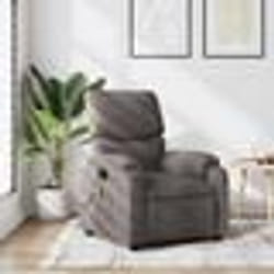 vidaXL Fauteuil de massage inclinable Taupe Tissu