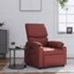vidaXL Fauteuil inclinable Rouge bordeaux Similicuir