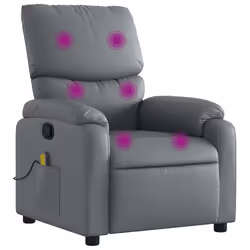 VidaXL 373444, Simili-cuir, Gris, mousse, 110 kg, 750 mm, 990 mm
