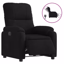 VidaXL 373452, Microfibre, Noir, mousse, 110 kg, 50 cm, 57 cm