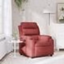 vidaXL Fauteuil inclinable Rouge bordeaux Tissu