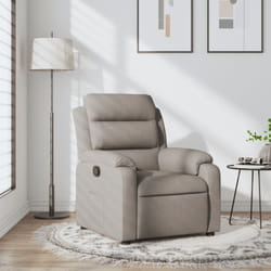 Vidaxl - Fauteuil inclinable Taupe Tissu