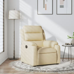 Vidaxl - Fauteuil inclinable Crème Tissu