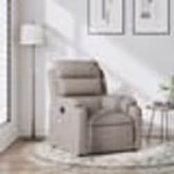 vidaXL Fauteuil de massage inclinable Taupe Tissu