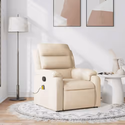 Asseyez-vous et détendez-vous dans ce fauteuil inclinable de massage très confortable ! Fonction d'inclinaison manuelle : ce  ...