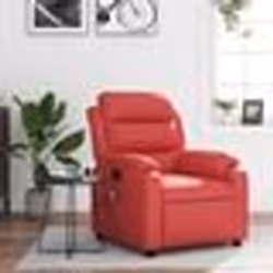 vidaXL Fauteuil de massage inclinable rouge similicuir