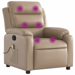 VidaXL 373499, Simili-cuir, Cappucino, mousse, 110 kg, 750 mm, 925 mm