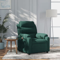 Vidaxl - Fauteuil inclinable vert foncé velours