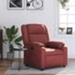 vidaXL Fauteuil inclinable Rouge bordeaux Similicuir