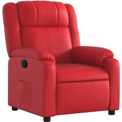 Vidaxl - Fauteuil inclinable Rouge Similicuir