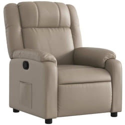 Fauteuil inclinable Cappuccino Similicuir Vidaxl