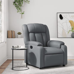 Vidaxl - Fauteuil inclinable Gris Similicuir
