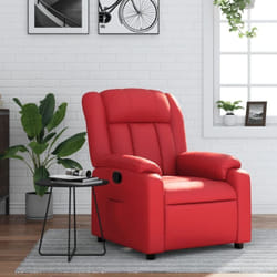 Vidaxl - Fauteuil inclinable Rouge Similicuir