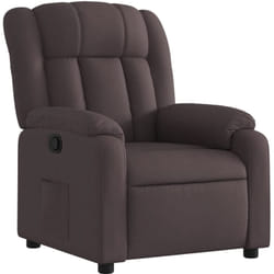 Vidaxl - Fauteuil inclinable Marron foncé Tissu