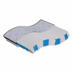 VidaXL 3206425, Matelas à ressorts, Moyen, Noir, Gris, Blanc, Polyester, Adultes, Polyester