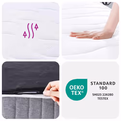 VidaXL 372809 matelas Taille enfant / adulte Matelas à ressorts - Vue supplémentaire 7
