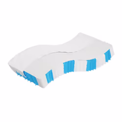 VidaXL 372827, Taille enfant / adulte, Matelas à ressorts, Moyen, Noir, Blanc, Adultes, Polyester