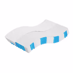 VidaXL 372827, Taille enfant / adulte, Matelas à ressorts, Moyen, Noir, Blanc, Adultes, Polyester