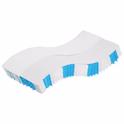 VidaXL 372837, Taille enfant / adulte, High density foam mattress, Moyen, Noir, Blanc, Polyester, Polyester
