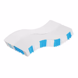 VidaXL 372839, Taille enfant / adulte, Matelas à ressorts, Moyen, Noir, Blanc, Adultes, Polyester