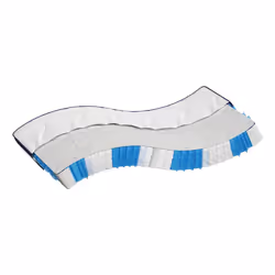 VidaXL 372852, Taille double/complet, High density foam mattress, Moyen, Noir, Bleu, Blanc, Polyester, Polyester