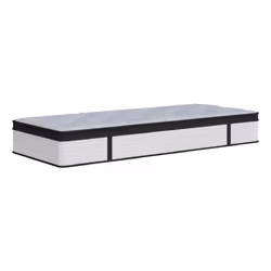 VidaXL 372860, Taille enfant / adulte, Matelas à ressorts, Moyen, Noir, Gris, Blanc, Polyester, mousse