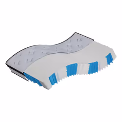VidaXL 372861, Taille enfant / adulte, Matelas à ressorts, Moyen, Noir, Gris, Blanc, Adultes, Polyester
