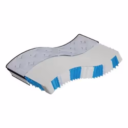 VidaXL 372865, Matelas à ressorts, Moyen, Noir, Gris, Blanc, Polyester, Polyester, 1400 mm
