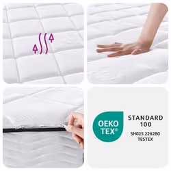VidaXL 372894 matelas Taille enfant / adulte Matelas à ressorts - Vue supplémentaire 8